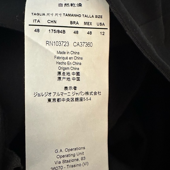 EUC Armani Collezioni Chic Black Trousers - Picture 3 of 3